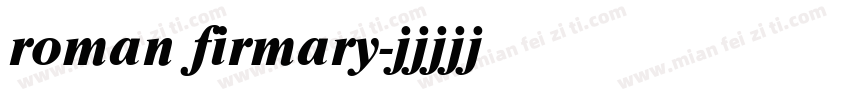 roman firmary字体转换